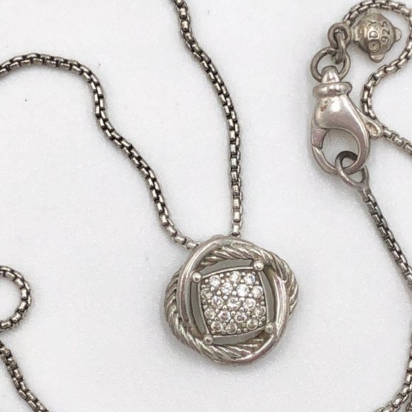 David Yurman Jewelry - David Yurman Infinity Diamond Pendant Necklace